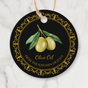 Vintage Homemade Olive Oil Hang Tag