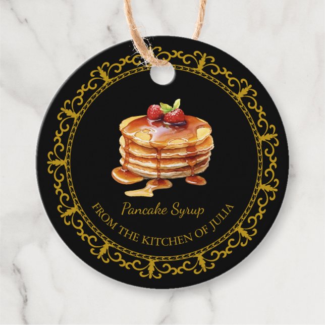 Vintage Homemade Pancake Syrup Hang Tag (Front)