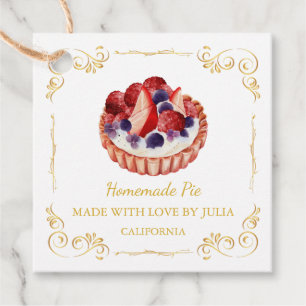 Vintage Homemade Pie Square Hang Tag