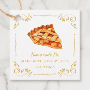 Vintage Homemade Pie Square Hang Tag