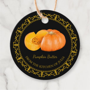 Vintage Homemade Pumpkin Butter Hang Tag l Black
