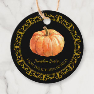 Vintage Homemade Pumpkin Butter Hang Tag l Black