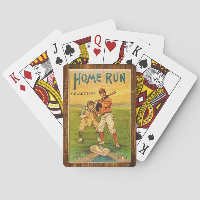 Vintage Homerun Cigarettes Baseball Poker Deck (Back)