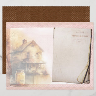 Vintage Honey Bee Journal Paper Sheet