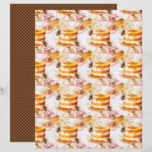 Vintage Honey Bee Journal Paper Sheet