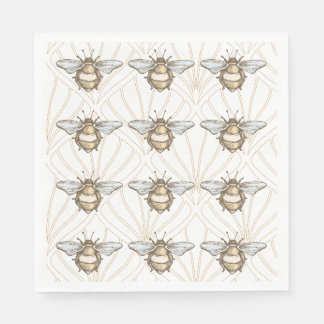 Vintage Honey Bee Napkin