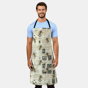 Vintage Honey Bee Series Design 10 Apron