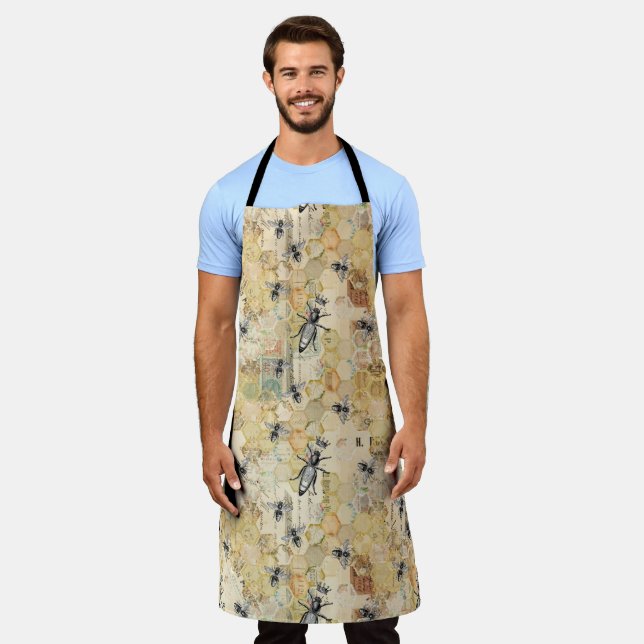 Vintage Honey Bee Series Design 12  Apron (Worn)