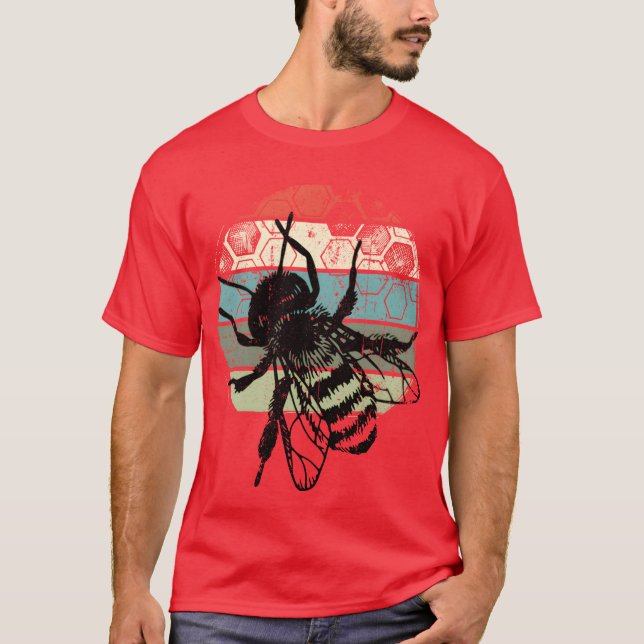 Vintage Honey Beekeeper Beekeeping boy T-Shirt (Front)