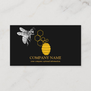 Vintage Honeycomb BeeKeeper Honey Apairist Business Card