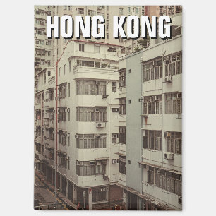 Vintage Hong Kong Apartment Buildings Magnet