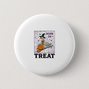 Vintage Honk Or Treat Witch Goose Halloween Shirt_ 6 Cm Round Badge