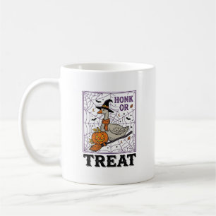 Vintage Honk Or Treat Witch Goose Halloween Shirt_ Coffee Mug