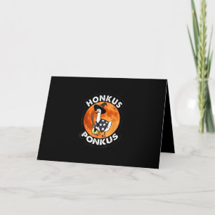 Vintage Honkus Ponkus Halloween Cute Witches Duck Card