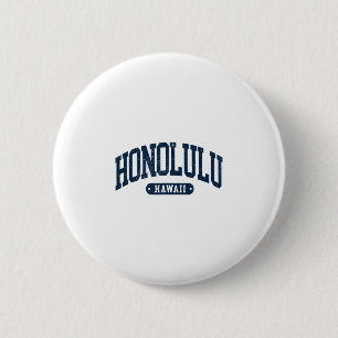 Vintage Honolulu Hawaii Oahu Souvenir Mens Womens 6 Cm Round Badge