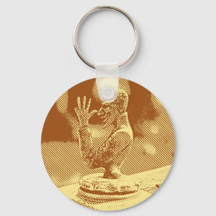 Vintage Hood Ornament Key Chain