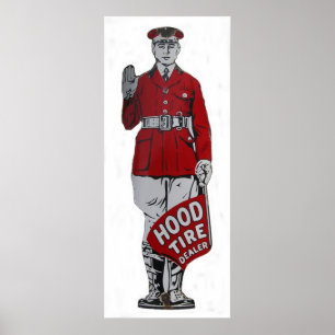 vintage hood tire dealer sign