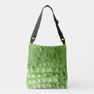 VINTAGE "HORNBACK" ALLIGATOR BAG SPRING GREEN