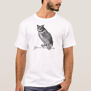 Vintage Horned Owl T-Shirt