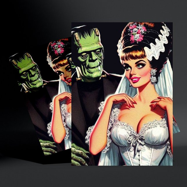 Vintage Horror Bride Postcard (Creator Uploaded)