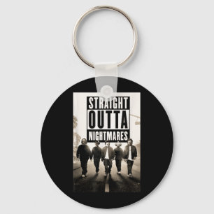 Vintage Horror Halloween Scary Straight Outta S Key Ring