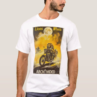 Vintage Horror Movie Poster for Lions on Wheels T-Shirt