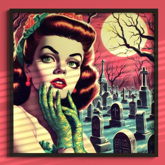 Vintage Horror Pin Up Poster (Creator Uploaded)