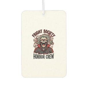 Vintage Horror Shirt Fright Society Skull Design_1 Car Air Freshener