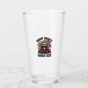 Vintage Horror Shirt Fright Society Skull Design_1 Glass