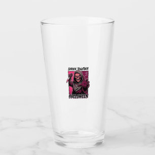 Vintage Horror Shirt with Engraved Slasher Hallowe Glass
