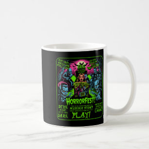 Vintage Horrorfest Poster Halloween Movie Old Time Coffee Mug