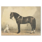 Vintage Horse and Dog Tissue or Decoupage Paper