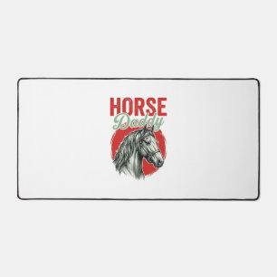 Vintage Horse Daddy Engraving Desk Mat
