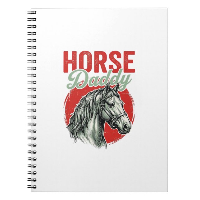 Vintage Horse Daddy Engraving Notebook (Front)