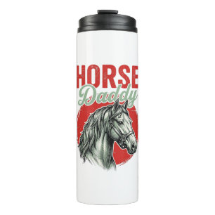 Vintage Horse Daddy Engraving Thermal Tumbler
