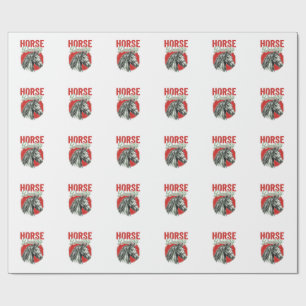 Vintage Horse Daddy Engraving Wrapping Paper