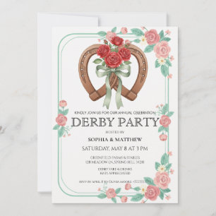 Vintage Horse Racing Derby Party Invitation 2026