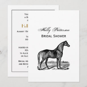 Vintage Horse Standing Invitation
