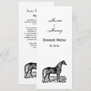 Vintage Horse Standing Invitation