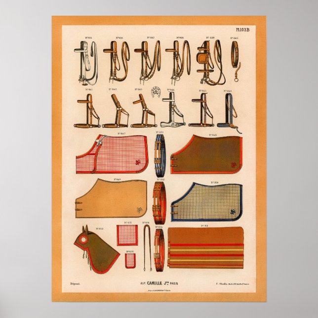 Vintage Horse Tack Poster (Front)