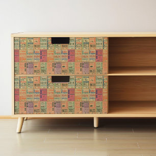 Vintage Horse Tickets Decoupage Or Wrapping Paper