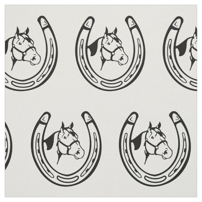 Vintage Horseshoe Fabric (Swatch)