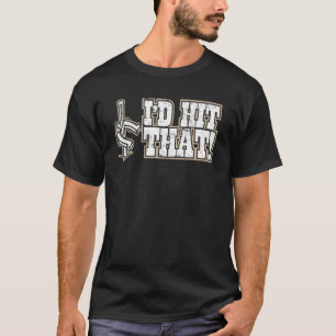 Vintage Horseshoes Ringer I'd Hit That T-Shirt