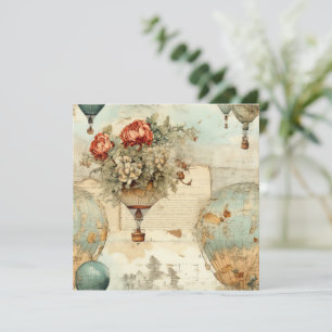 Vintage Hot Air Balloon in a Serene Landscape (3)