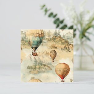 Vintage Hot Air Balloon in a Serene Landscape (4)