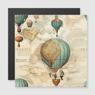 Vintage Hot Air Balloon in a Serene Landscape (5)