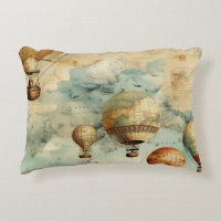 Vintage Hot Air Balloon in a Serene Landscape (6)