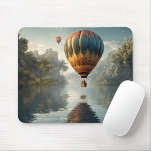 Vintage Hot Air Balloon Mouse Pad