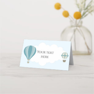 Vintage Hot Air Balloon Place Card