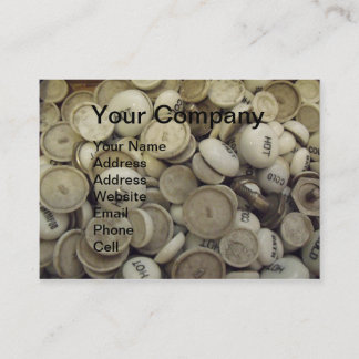 Vintage Hot and Cold Porcelain Knobs Business Card